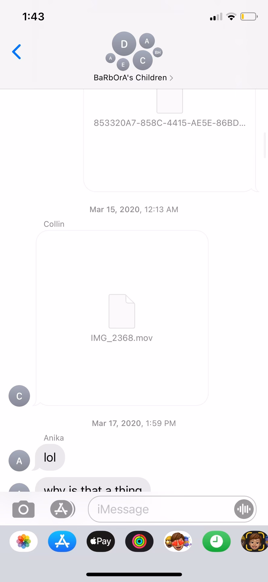 Why can't I see old messages after iOS update?