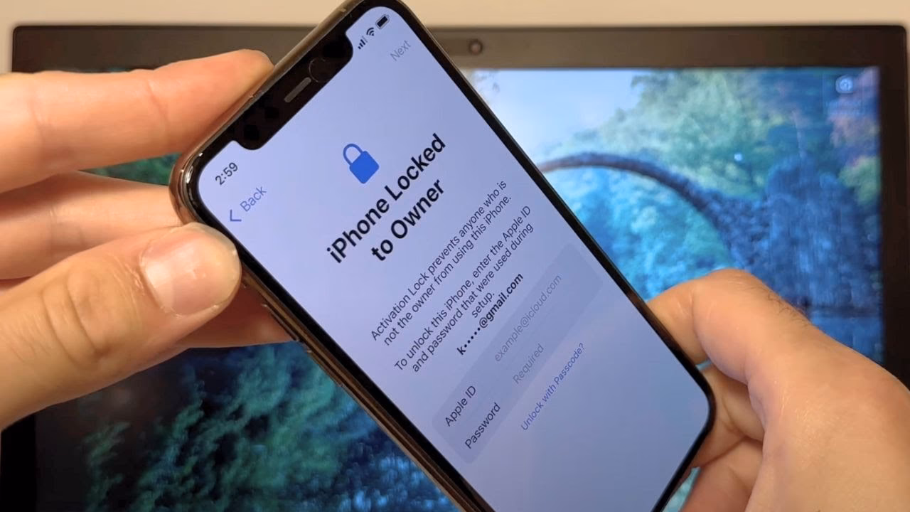 How do I lock my iPhone If I'm unauthorized?