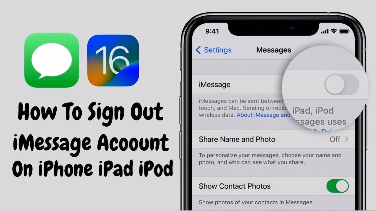 How do I log out of iMessage?