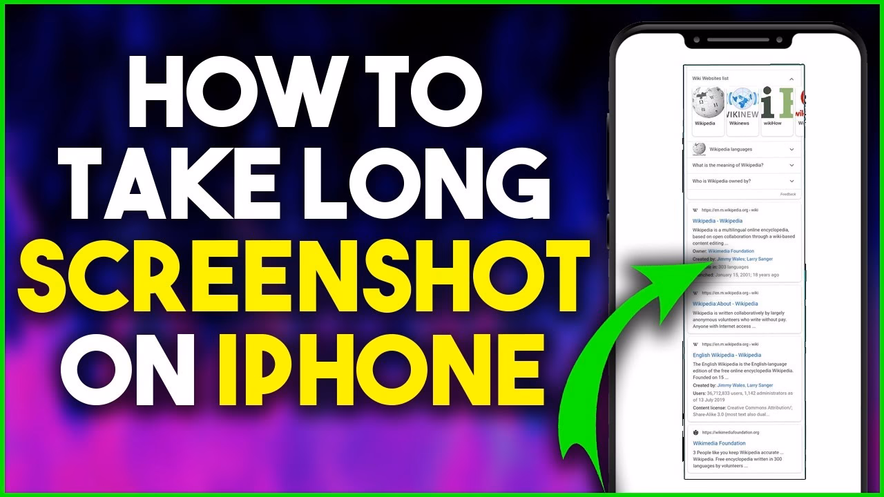 How to take a scrolling screenshot on iPhone?