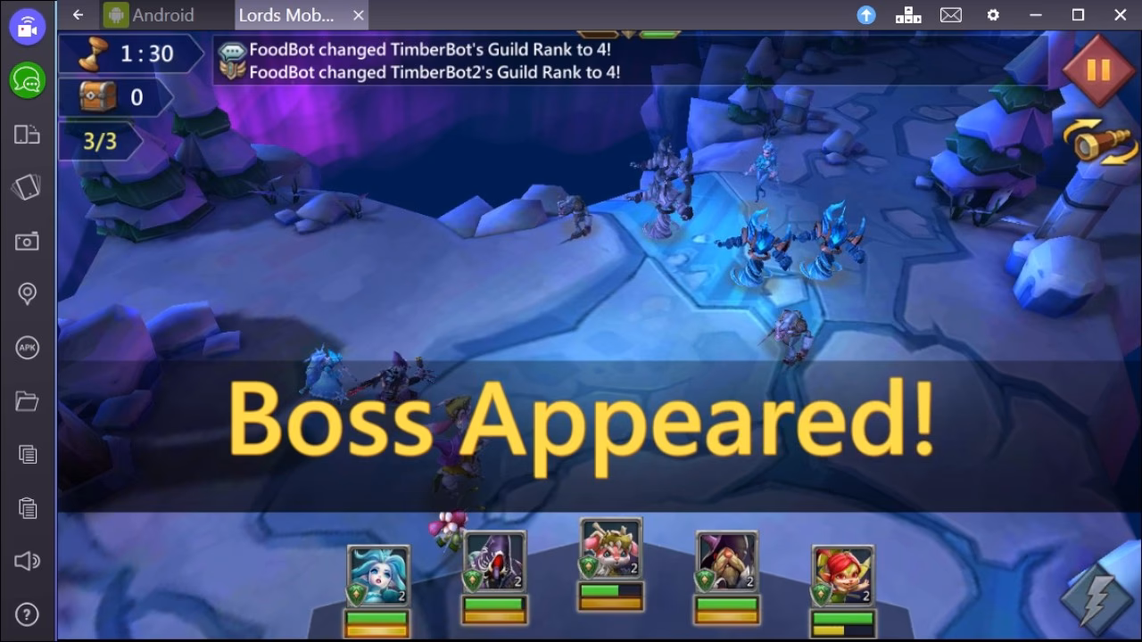 Are there limited challenges in Lords Mobile?