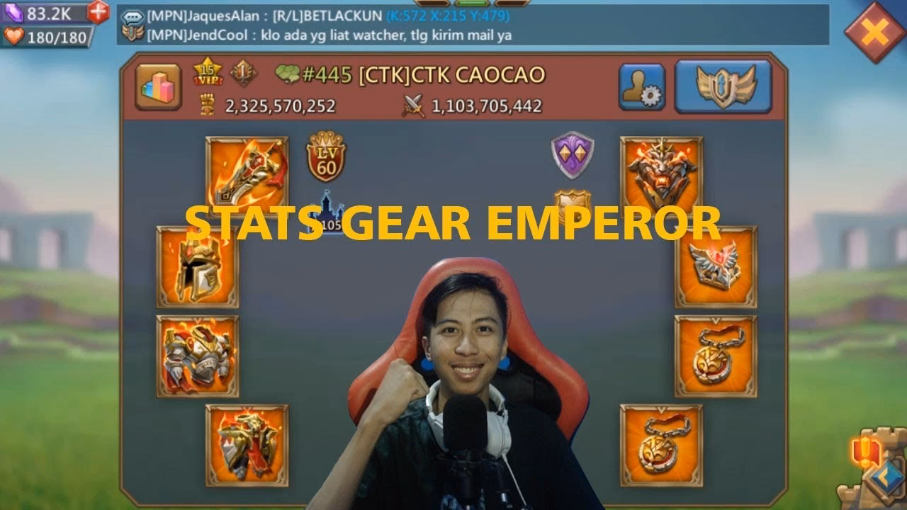 Can you get Emperor gear if you win battle royal?