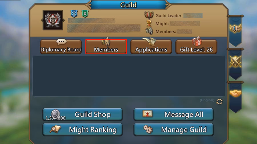 What is Lords Mobile stats guilded?