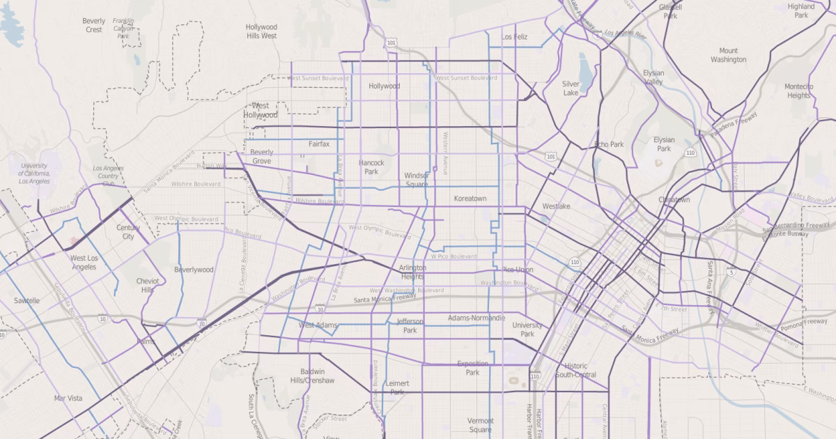 What is the Los Angeles Department of Transportation Web site?
