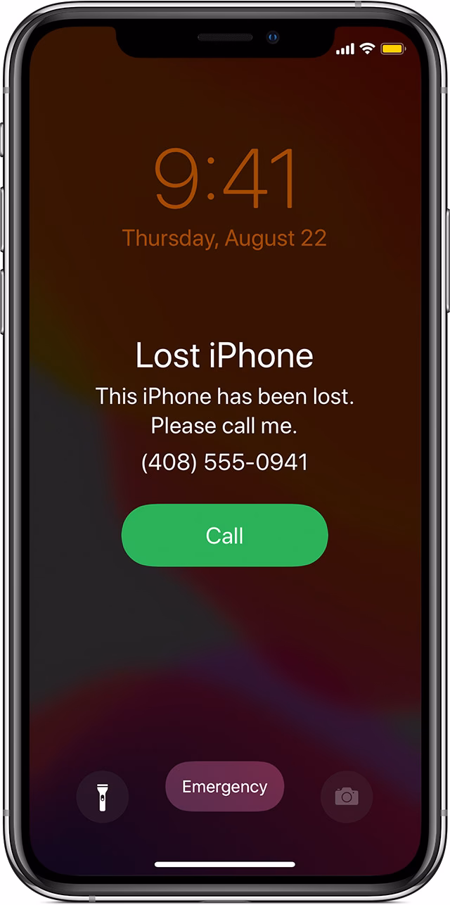 What happens if a phone is in lost mode?