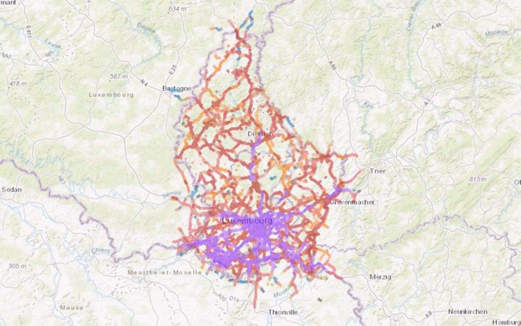 How much does mobile data cost in Luxembourg?