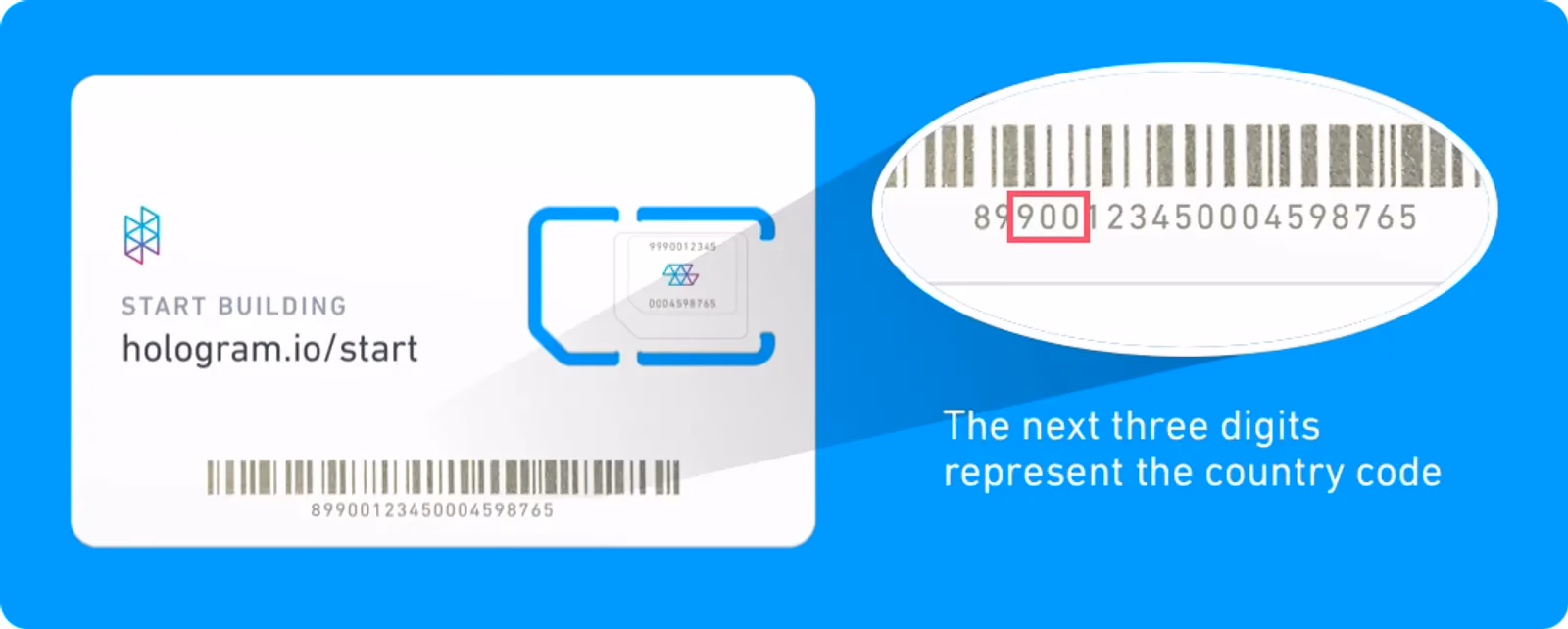 What does ICCID mean on a kangaroo SIM card?