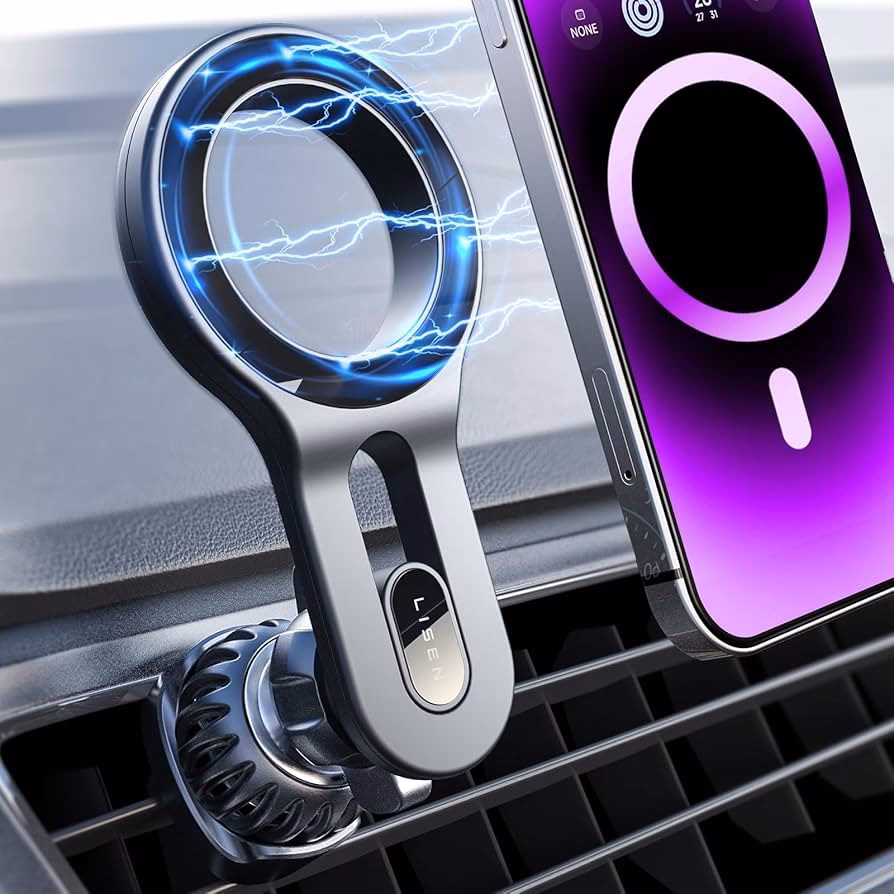 What is a universal magnetic phone mount?