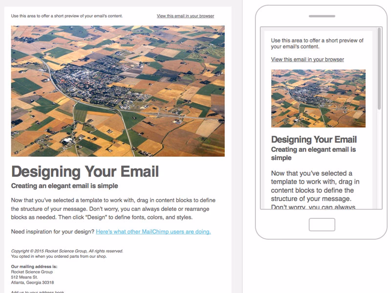 How do I use Mailchimp Inbox on my mobile device?