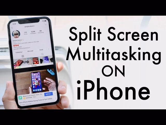 How to make a collage of two pictures on iPhone?