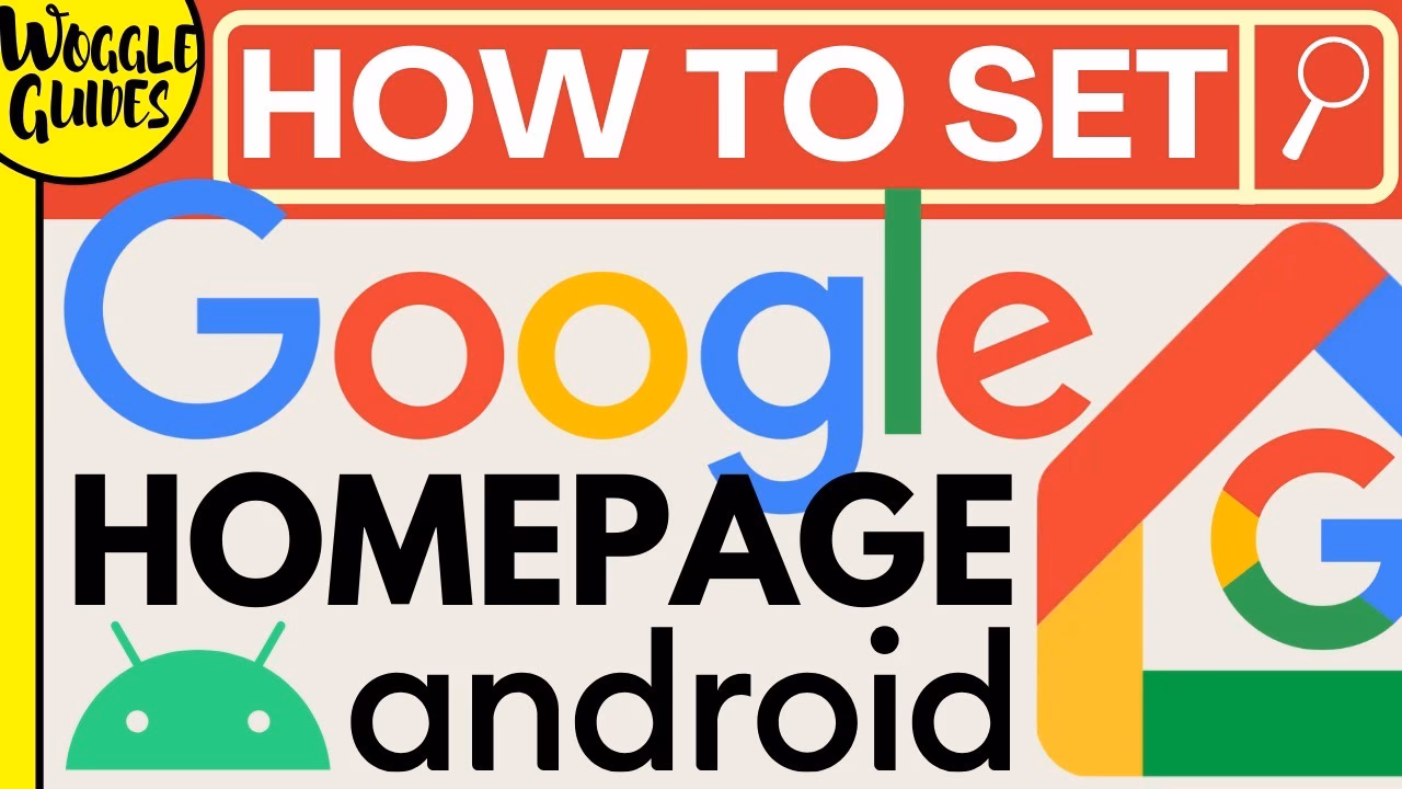 How do I set a Google homepage?