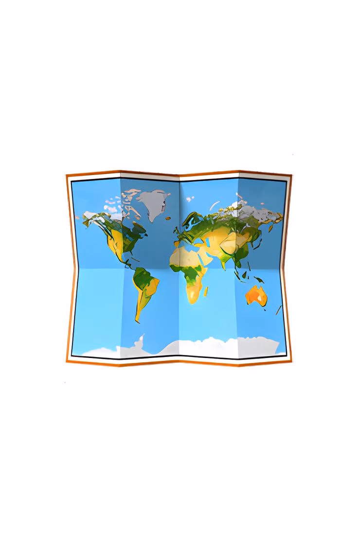 What is a world map emoji?