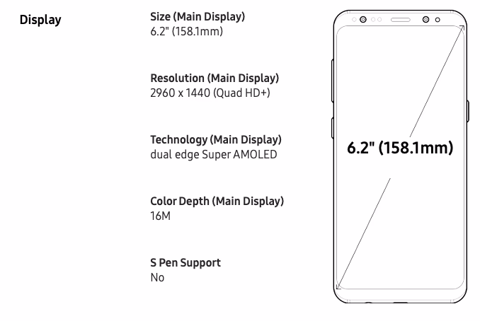 How high can a smartphone screen be?