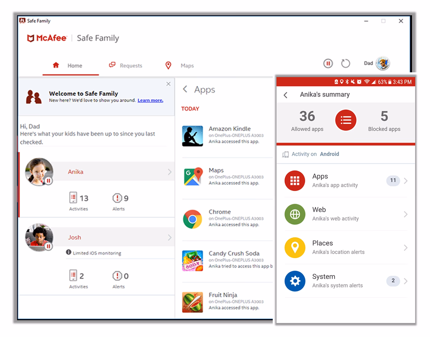 Is McAfee mobile security available on all platforms?