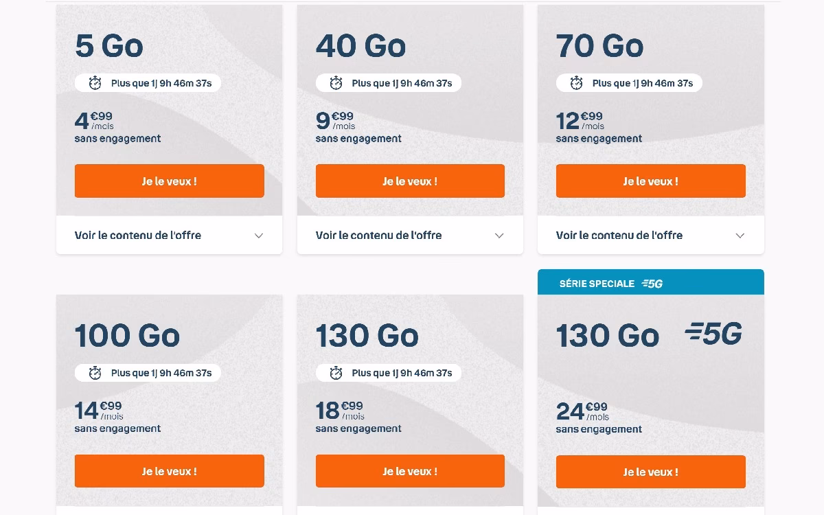 Quelle est la meilleure offre mobile sans engagement ?