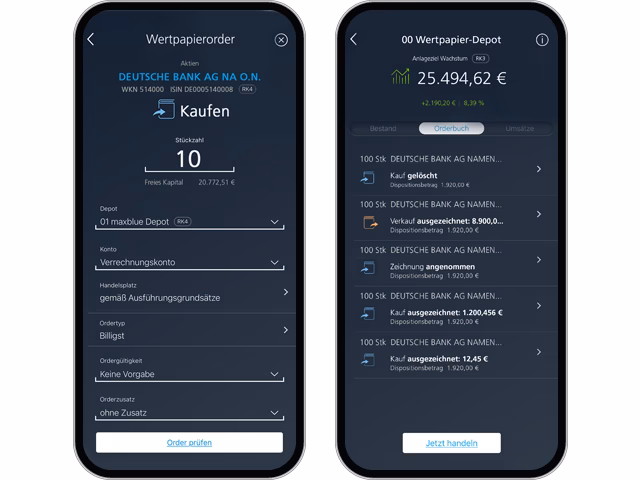 Wie personalisiere ich meine Deutsche Bank App?