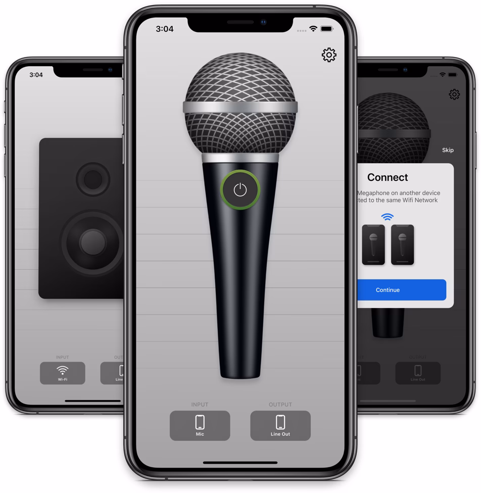 How do I use my iPhone as a microphone?