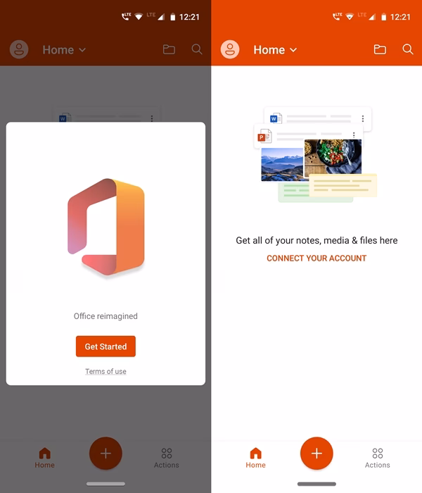 Does Microsoft Office Mobile work with other mobile apps?