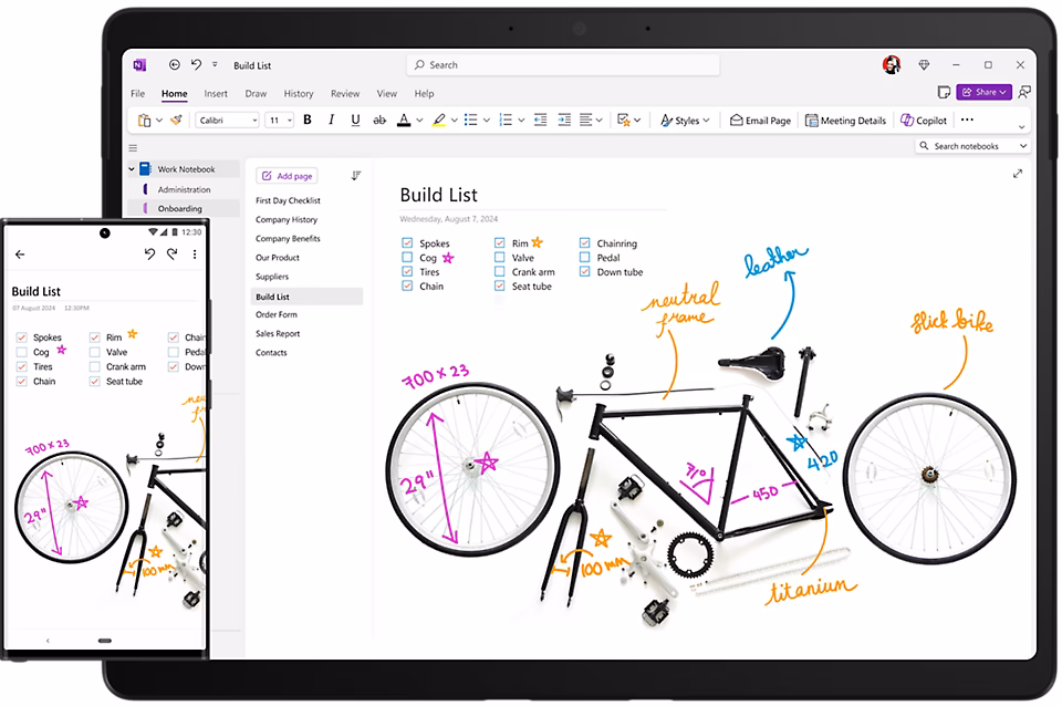 What can I do with OneNote on Android?