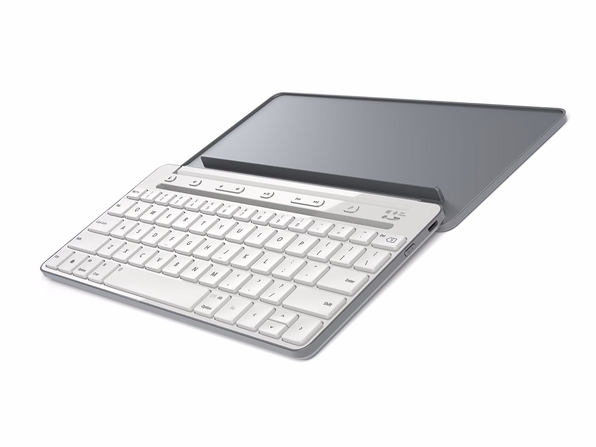 How many devices can the universal mobile keyboard support?