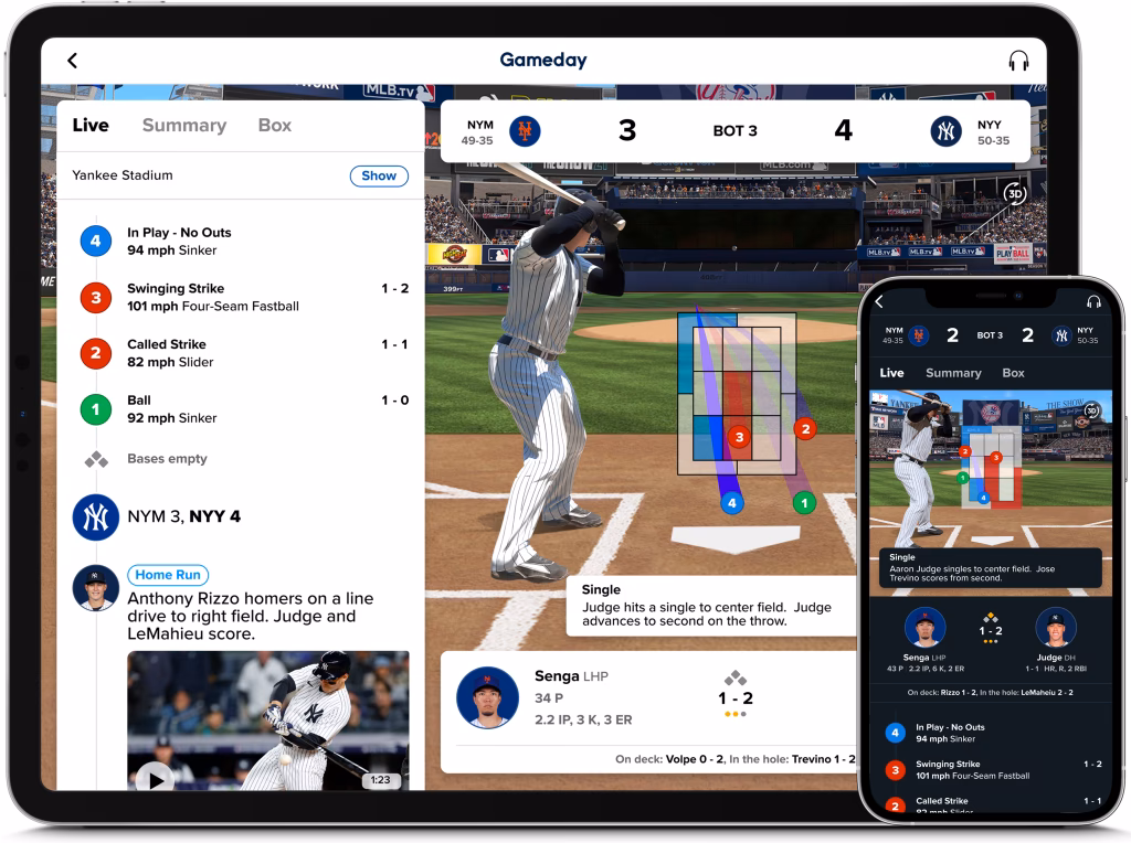 How do I watch live MLB games?