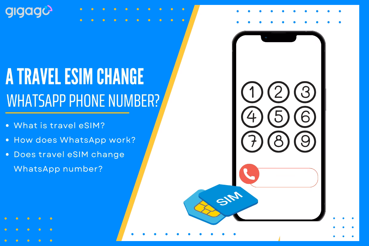 Can I re-register WhatsApp with a travel SIM/eSIM number?