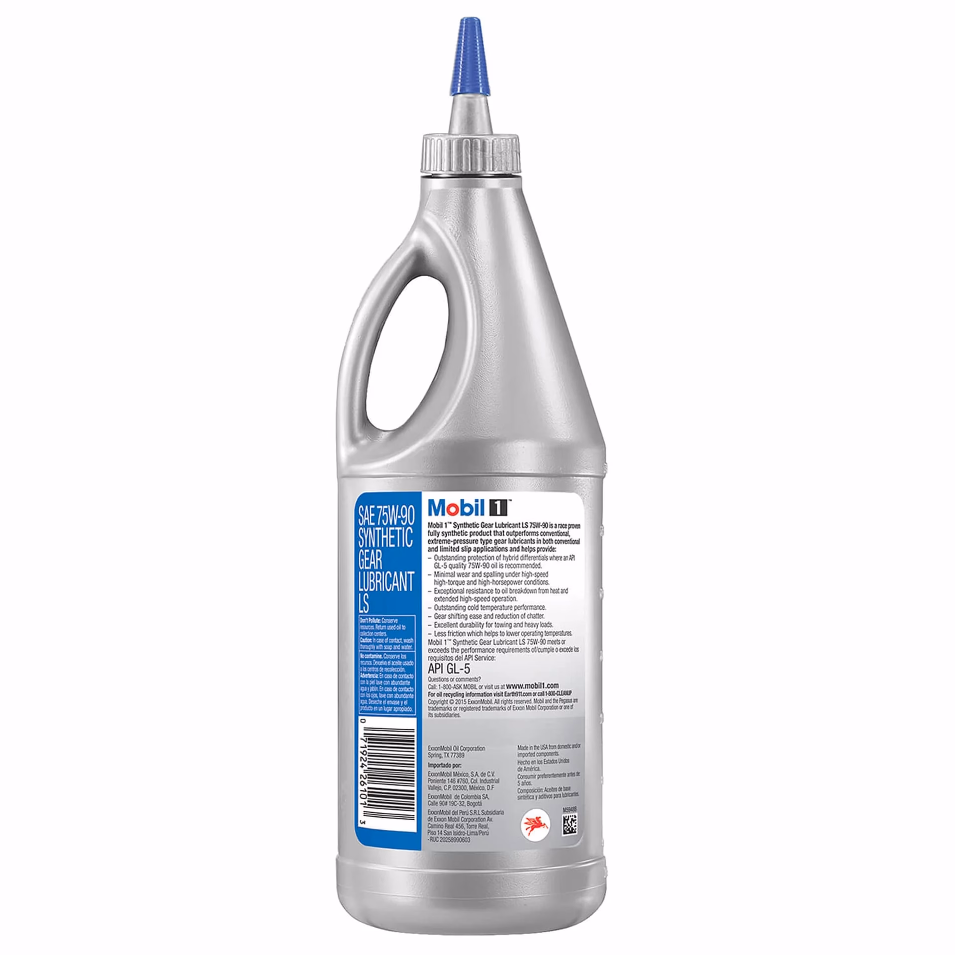 Does Mobil synthetic gear oil 75w-90 meet API GL-5 performance level?
