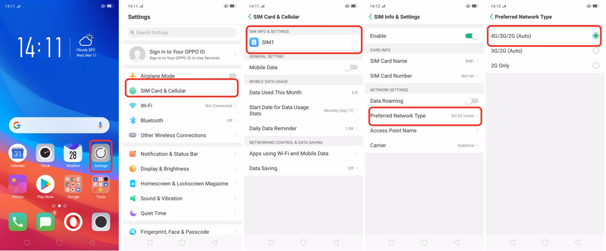 How do I add a new APN to my Vodafone Sim?