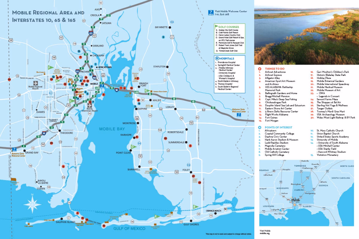 What is a street map of mobile?