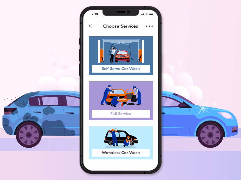 What is the easycarwash app?