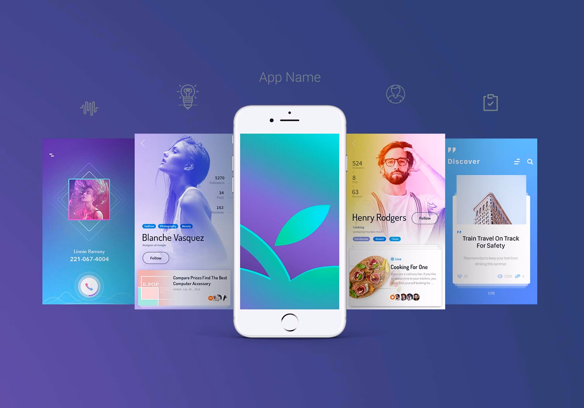 What is mobile app mockup PSD?