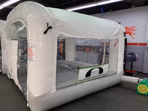 Can you move a mobile spray booth?