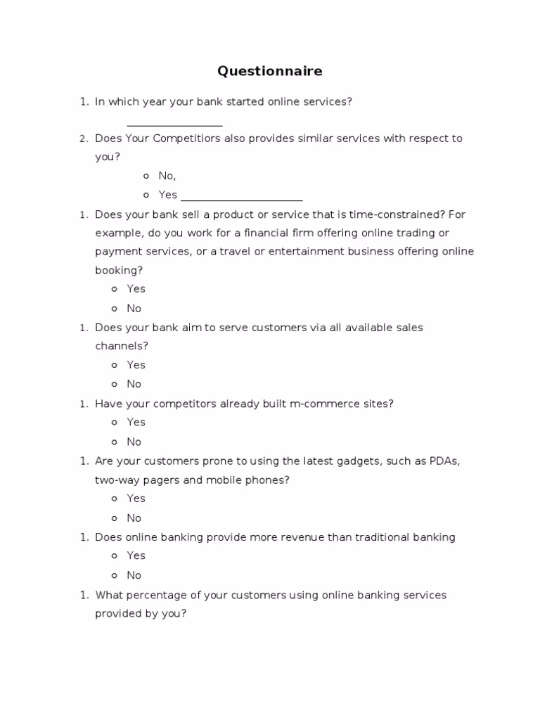Do you need a mobile banking survey?