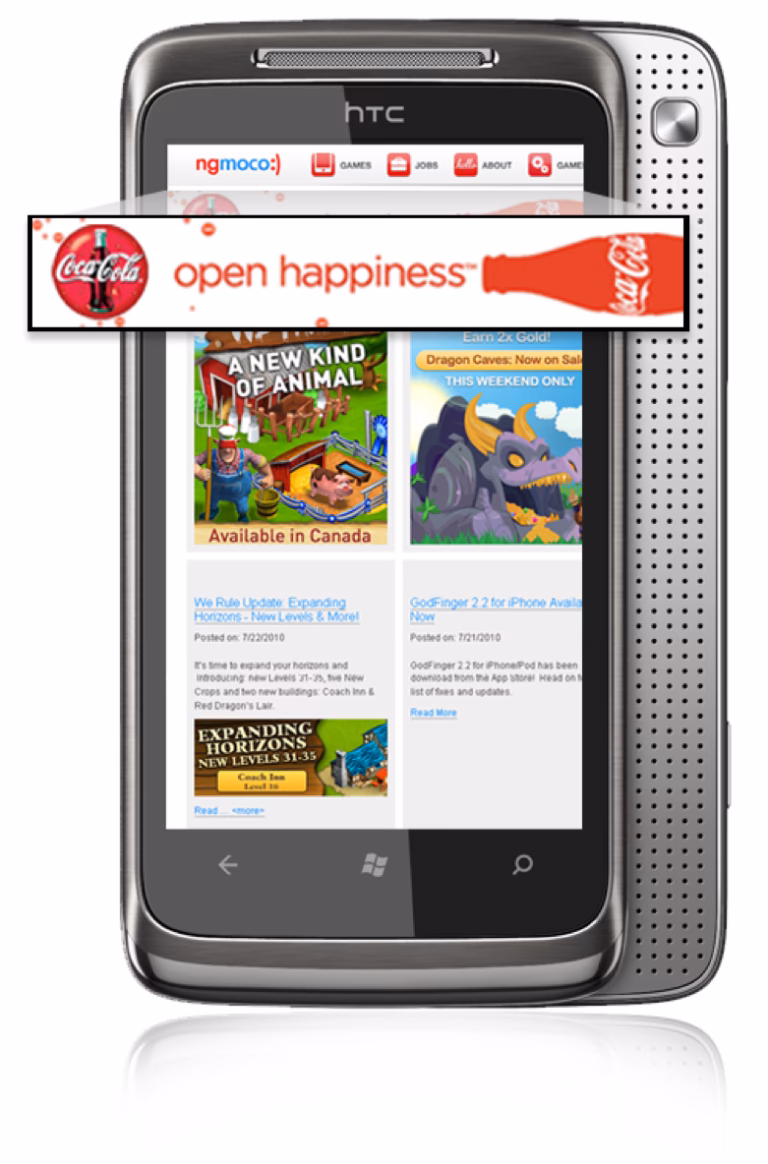 What are mobile banner ads?