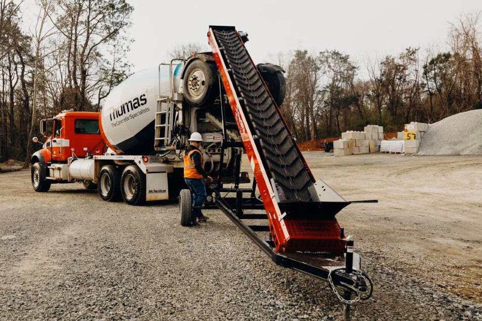 What is a concrete conveyor?