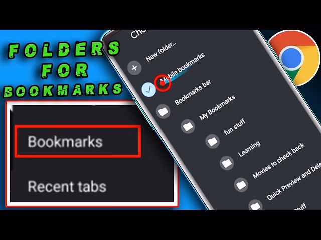 How do I view bookmarks on Android?