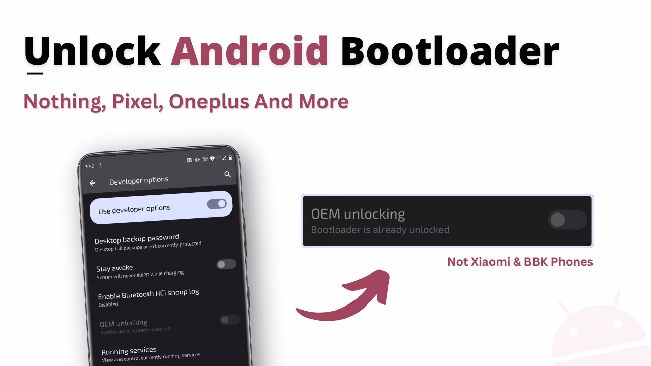 How do I unlock the bootloader on my Samsung phone?