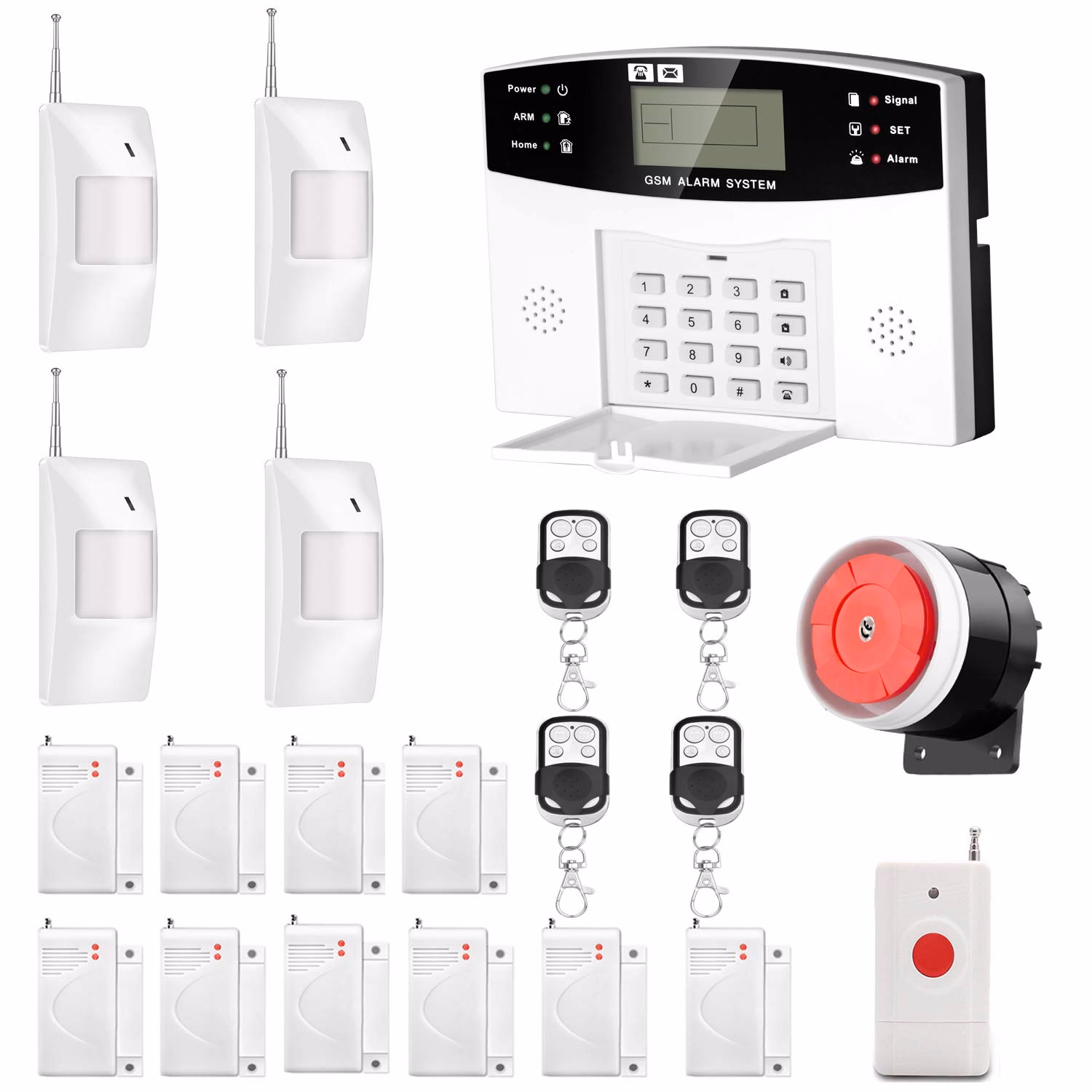 How does the alarm system work?