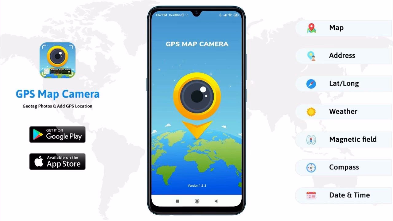 What is the GPS map camera app?