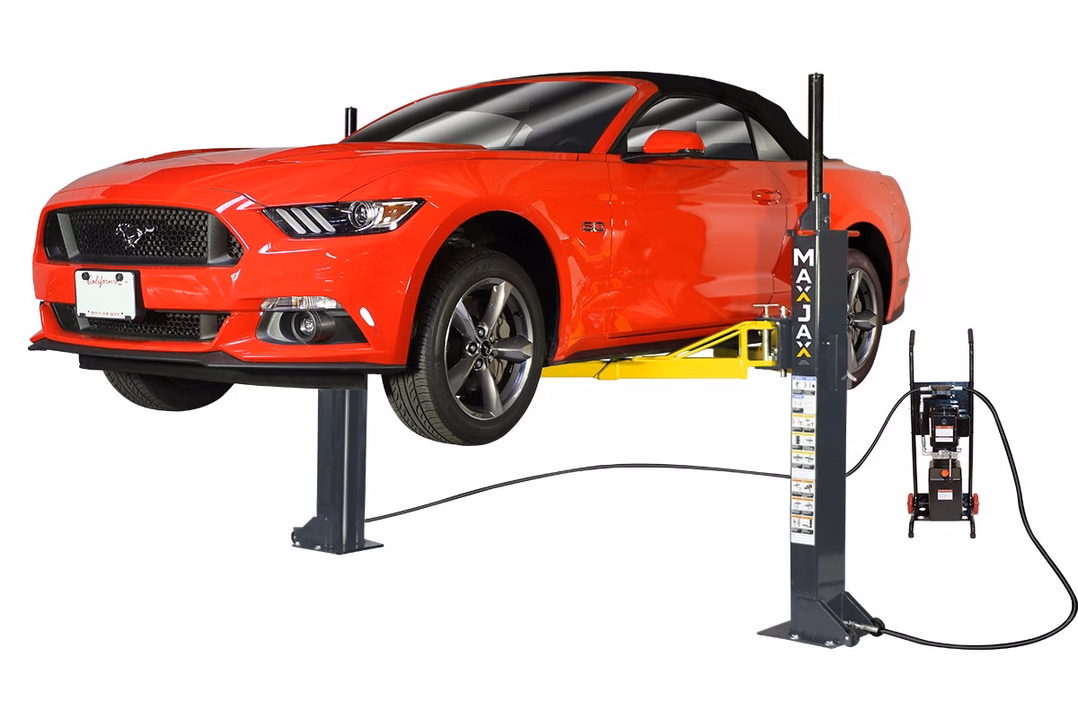 Can a portable car lift be used in a home garage?