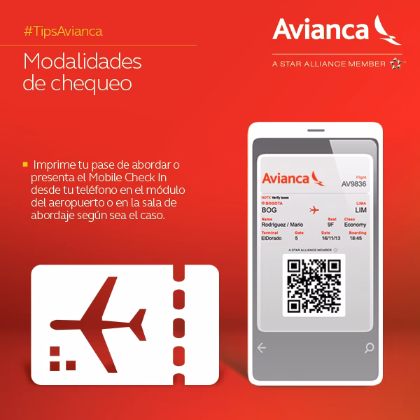 How long does it take to check in Avianca?