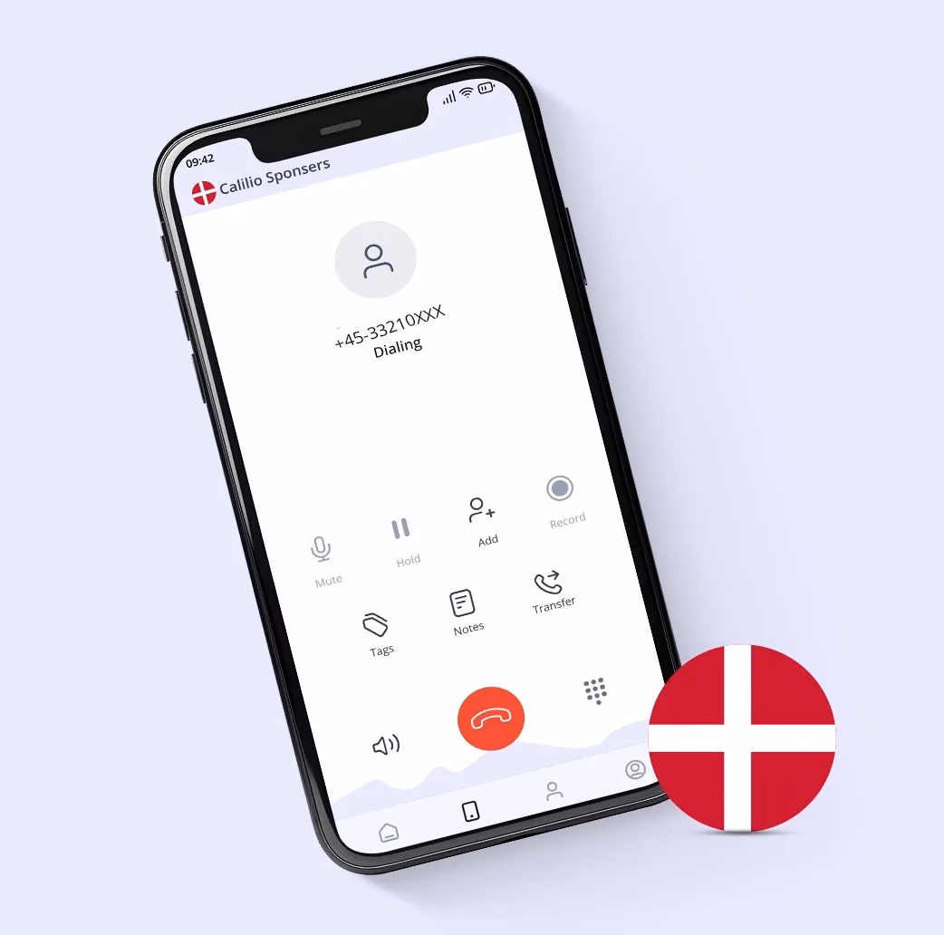 How do I call a phone number in Denmark?