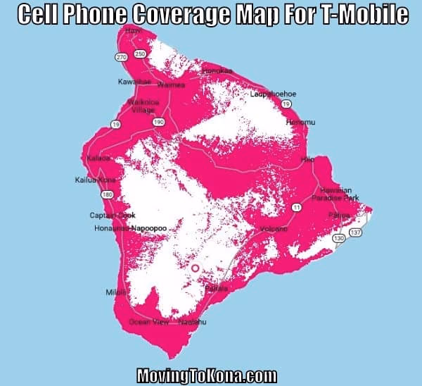 Which cell phone carrier has the best coverage in Hawaii?