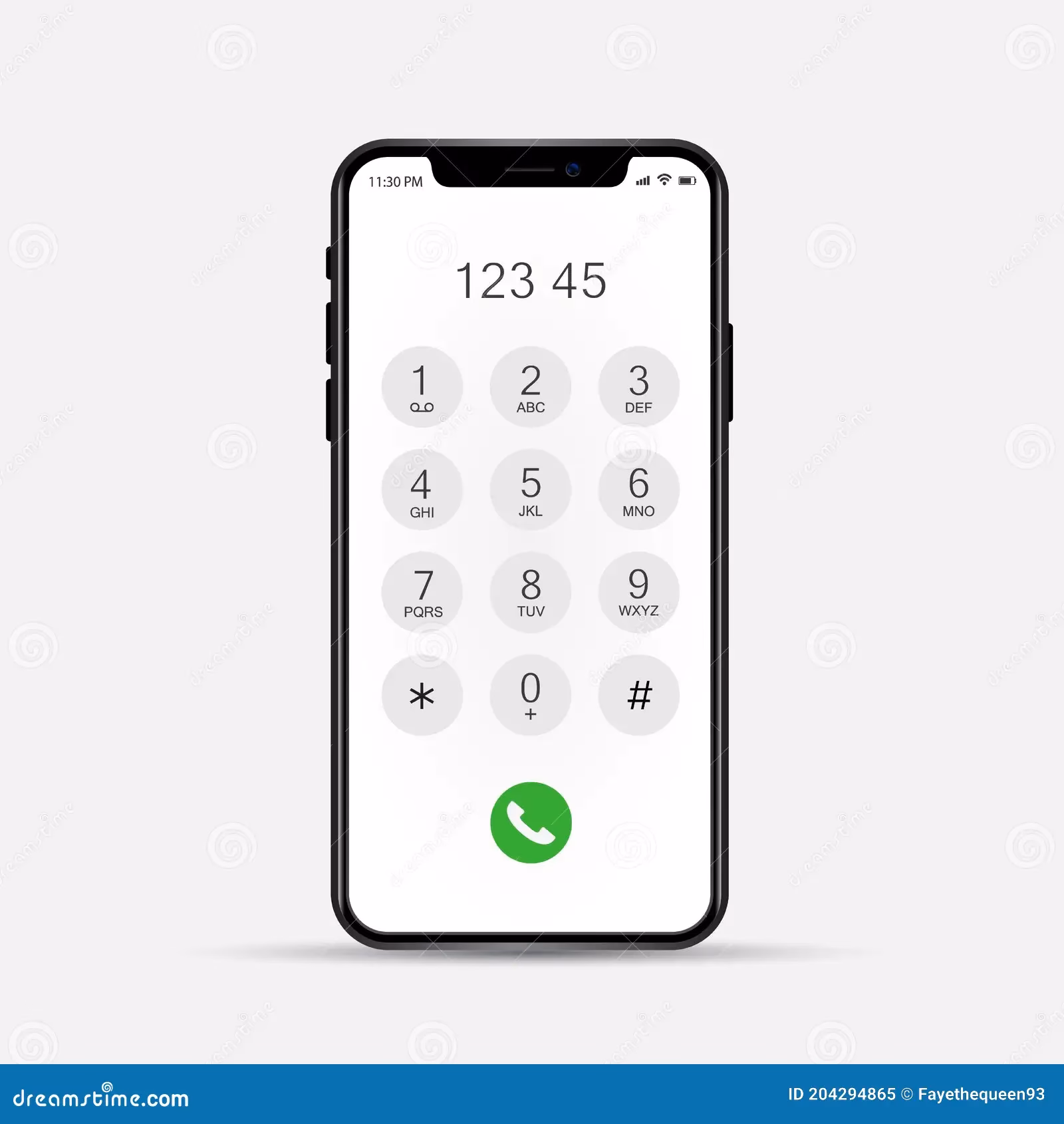 Where can I find phone dial screen vectors?
