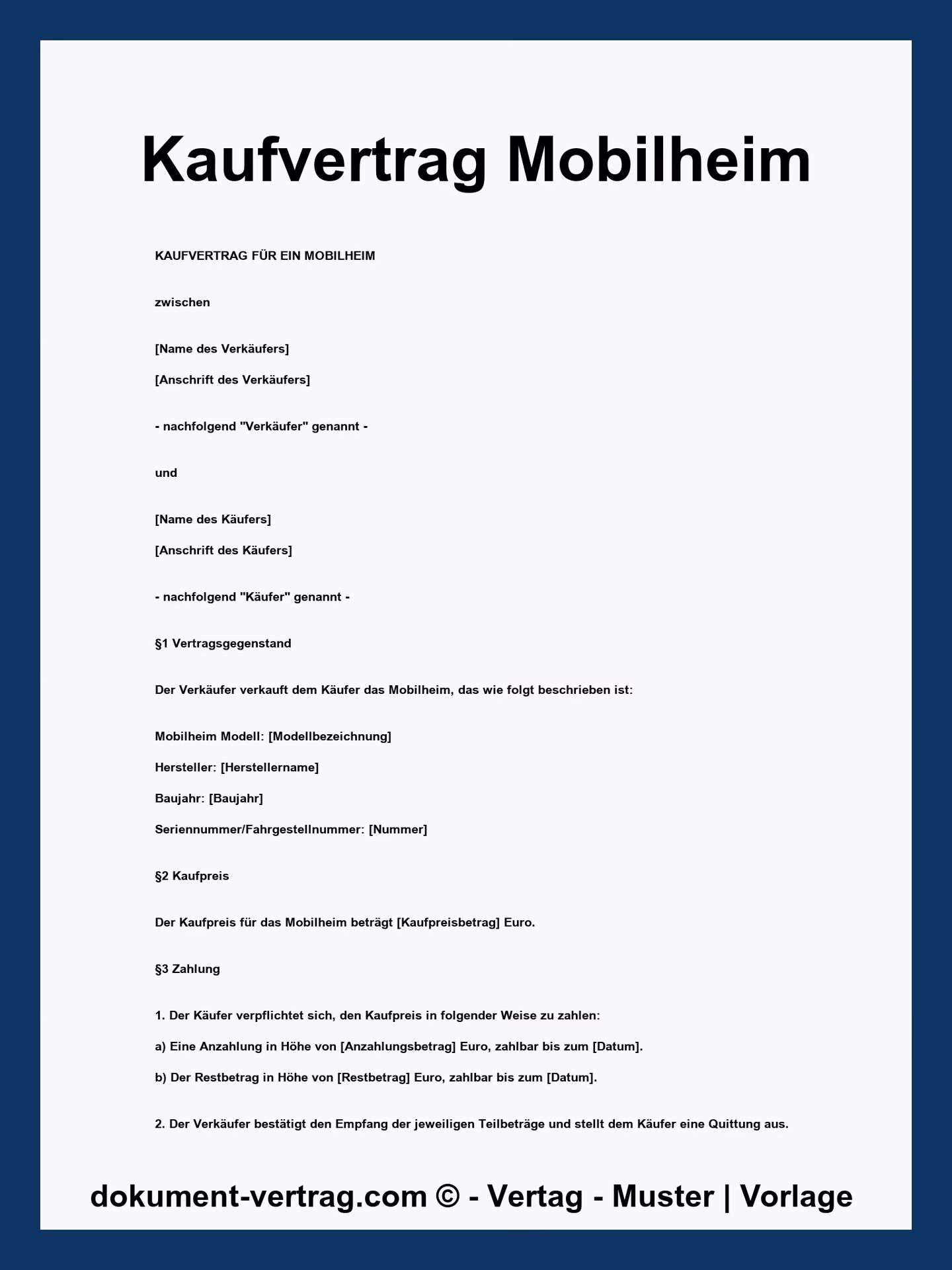 Welche Sprachen gibt es für den Kaufvertrag?