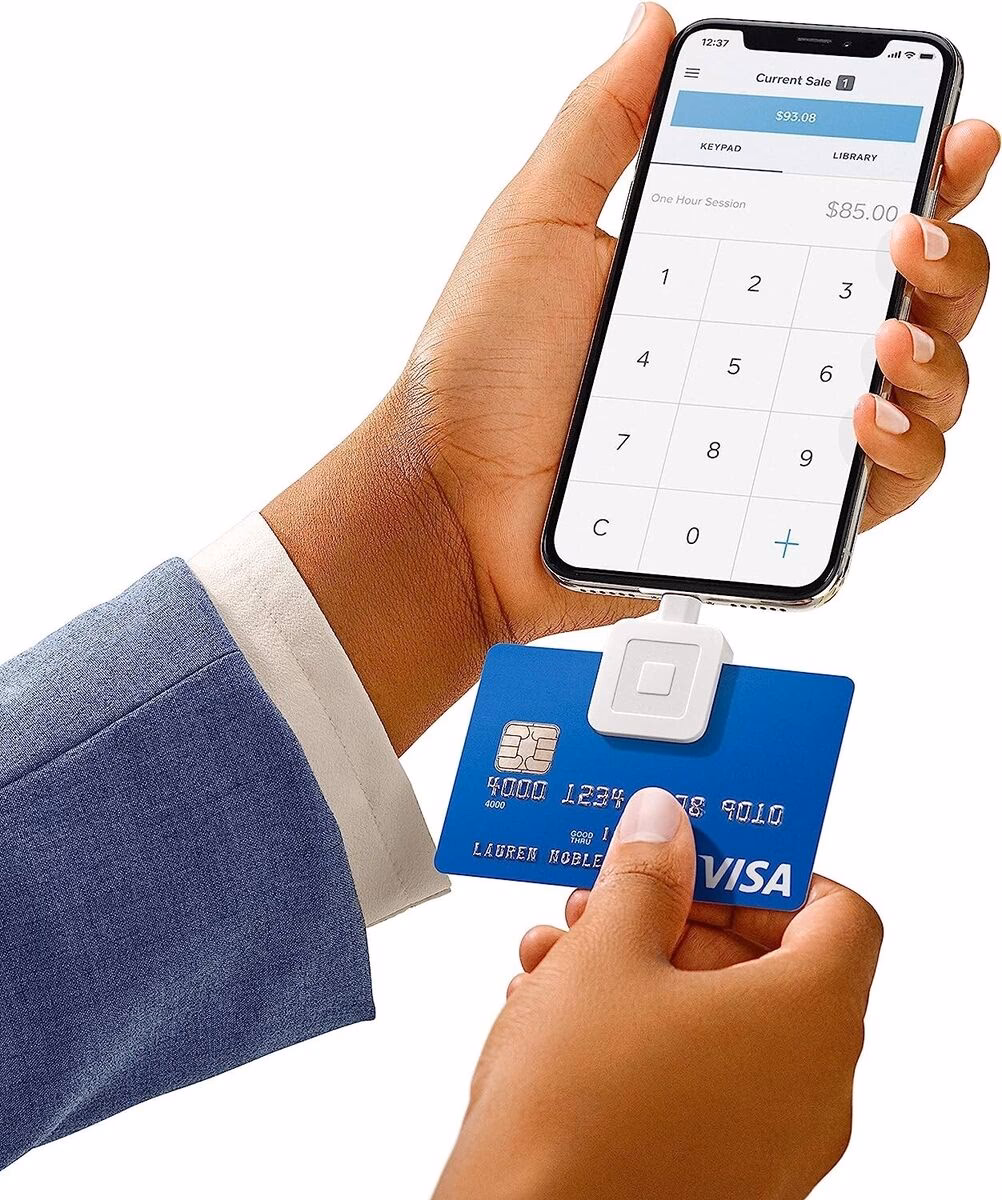 Can a mobile card reader process a credit/debit card payment?