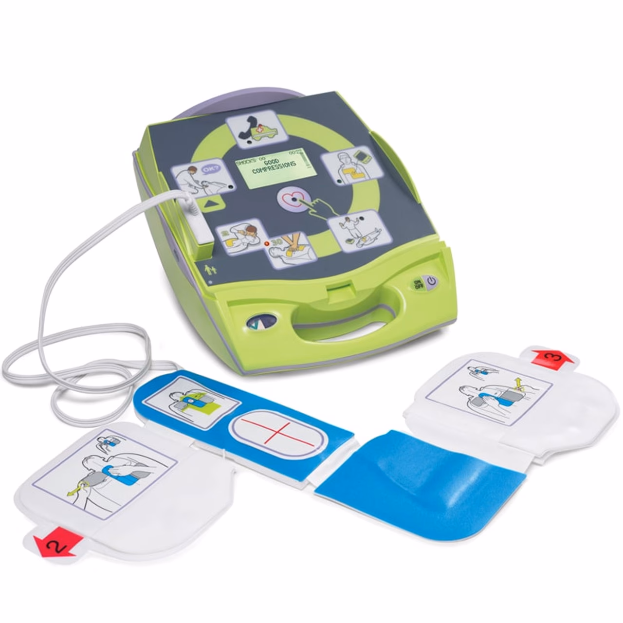 What does “defibrillator” mean?