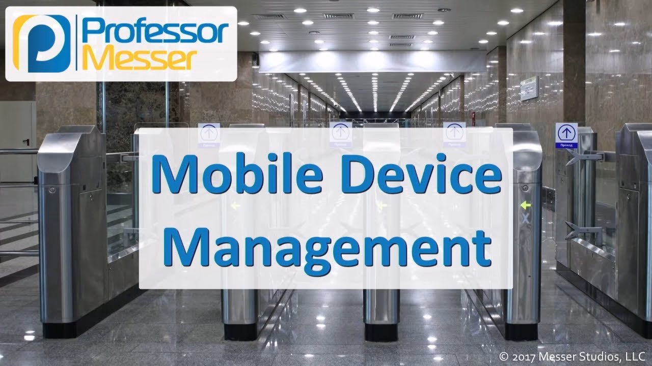 What certifications do you need to manage mobile devices?