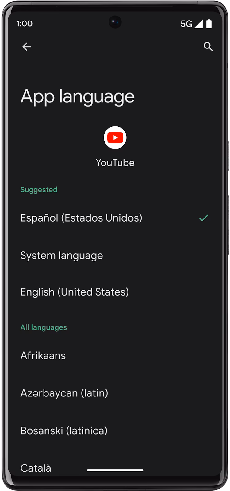 How do I change the language on my Device?