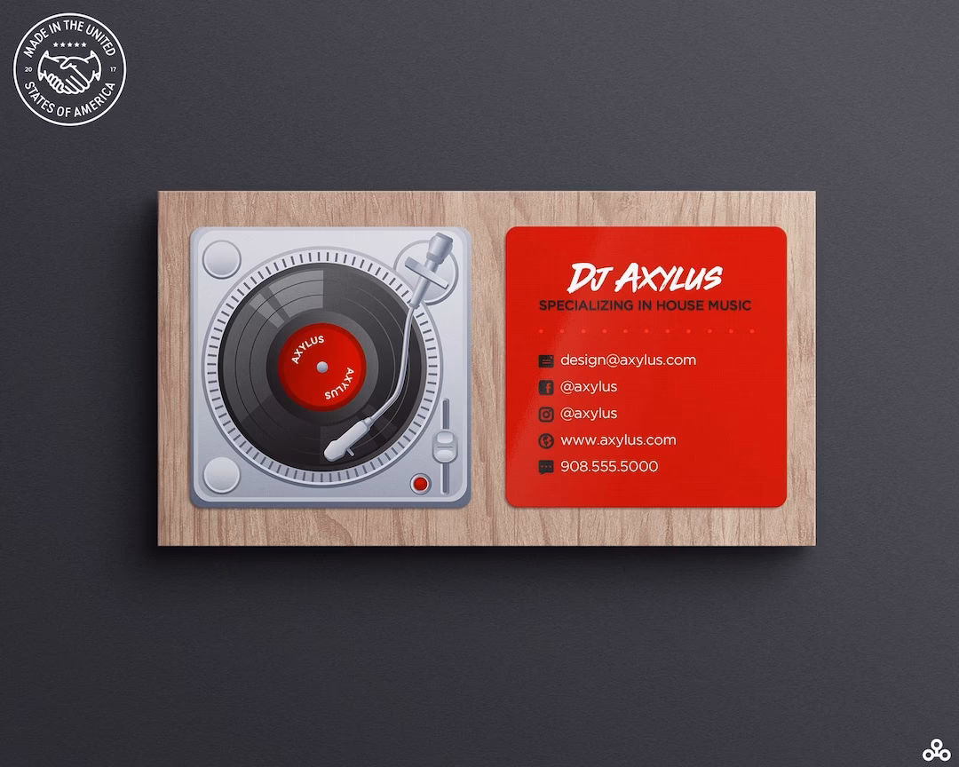 How do I design the best DJ business card?